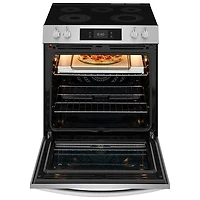 Frigidaire Gallery 30" 6.2 Cu. Ft. 5-Element Electric Air Fry Range with Stone-Baked Pizza (GCFE307CBF) - Stainless