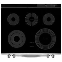 Frigidaire Gallery 30" 6.2 Cu. Ft. 5-Element Electric Air Fry Range with Stone-Baked Pizza (GCFE307CBF) - Stainless