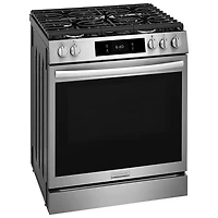 Frigidaire Gallery 30" 6.0 Cu. Ft. 5-Burner Gas Air Fry Range with Stone-Baked Pizza (GCFG3070BF) - Stainless