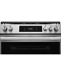 Frigidaire Gallery 30" 6.0 Cu. Ft. 5-Burner Gas Air Fry Range with Stone-Baked Pizza (GCFG3070BF) - Stainless
