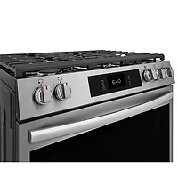 Frigidaire Gallery 30" 6.0 Cu. Ft. 5-Burner Gas Air Fry Range with Stone-Baked Pizza (GCFG3070BF) - Stainless