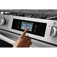 Frigidaire Gallery 30" 6.0 Cu. Ft. 5-Burner Gas Air Fry Range with Stone-Baked Pizza (GCFG3070BF) - Stainless