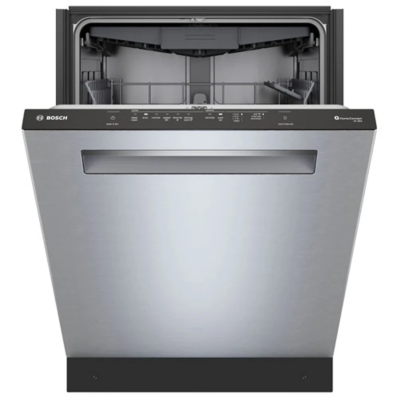Bosch 500 Series 24" 44dB Built-In Dishwasher with Stainless Steel Tub & Third Rack (SHP65DM5N) - Stainless