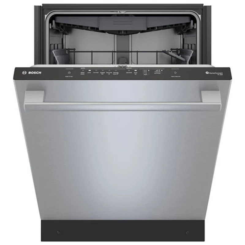 Bosch 500 Series 24" 44dB Built-In Dishwasher with Stainless Steel Tub & Third Rack (SHX65DM5N) - Stainless
