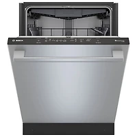 Bosch 500 Series 24" 44dB Built-In Dishwasher with Stainless Steel Tub & Third Rack (SHX65DM5N) - Stainless