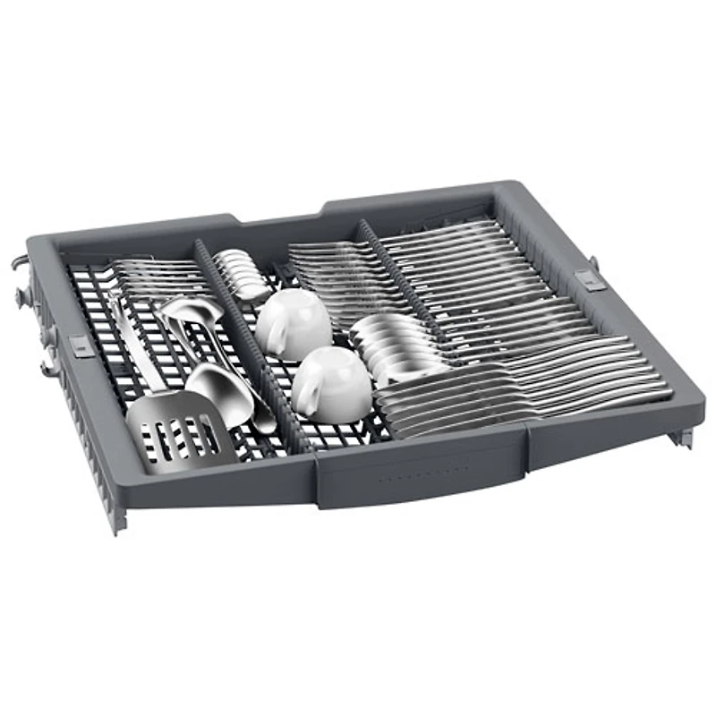 Bosch 300 Series 24" 46dB Built-In Dishwasher with Stainless Steel Tub & Third Rack (SHX53DM5N) - Stainless