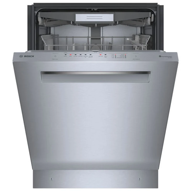 Bosch 500 Series 24" 44dB Built-In Dishwasher with Stainless Steel Tub & Third Rack (SHP65CC5UC) - Stainless