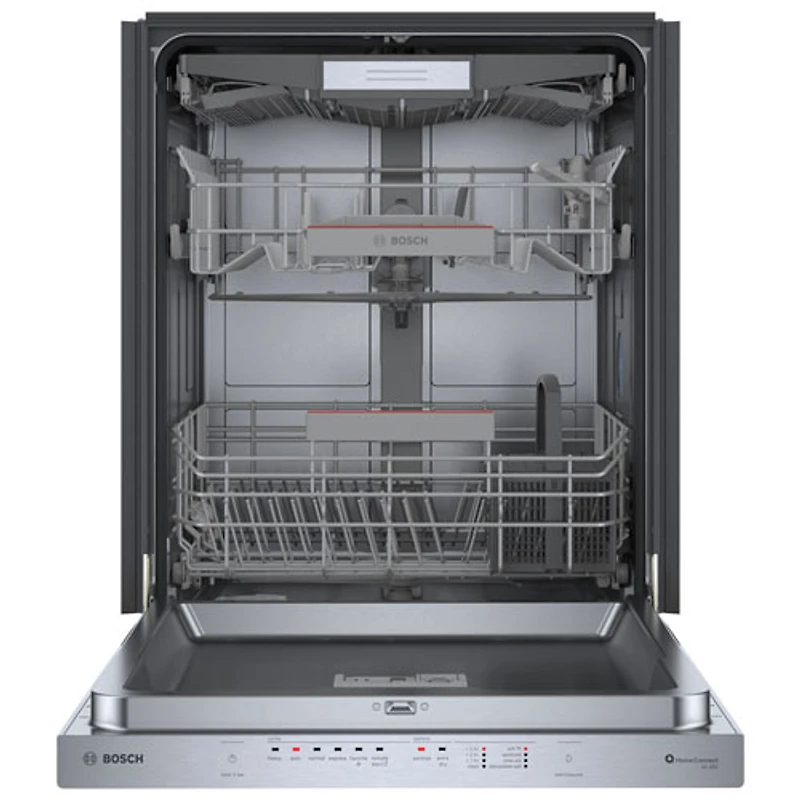 Bosch 500 Series 24" 44dB Built-In Dishwasher with Stainless Steel Tub & Third Rack (SHP65CC5UC) - Stainless