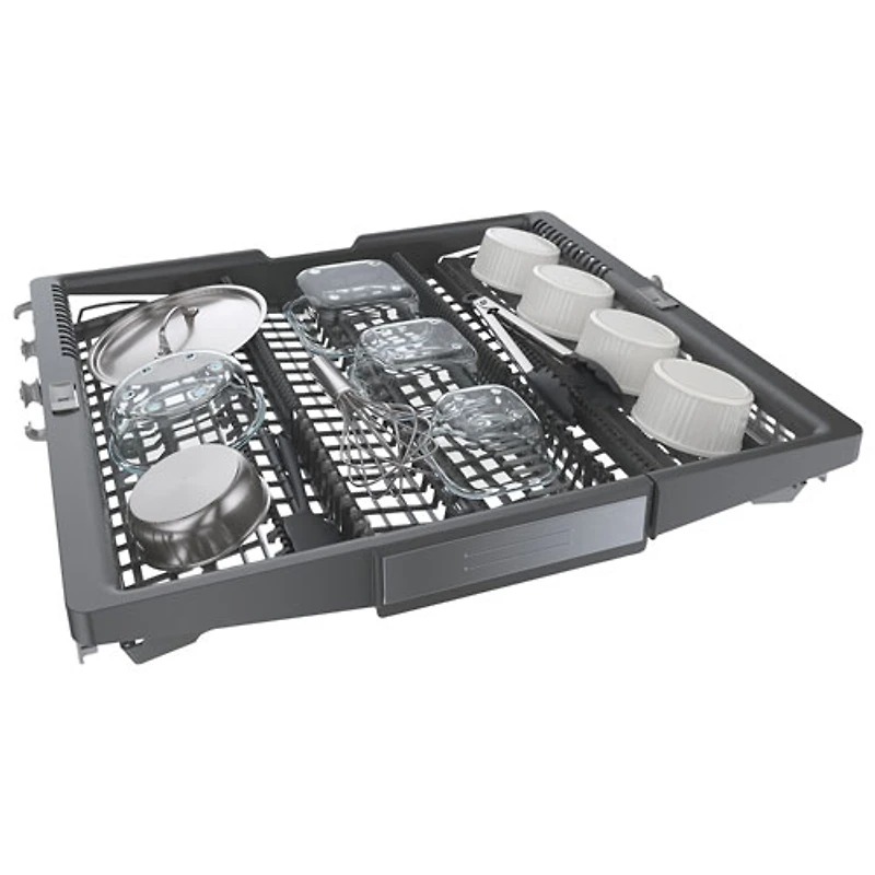 Bosch 500 Series 24" 44dB Built-In Dishwasher with Stainless Steel Tub & Third Rack (SHP65CC5UC) - Stainless