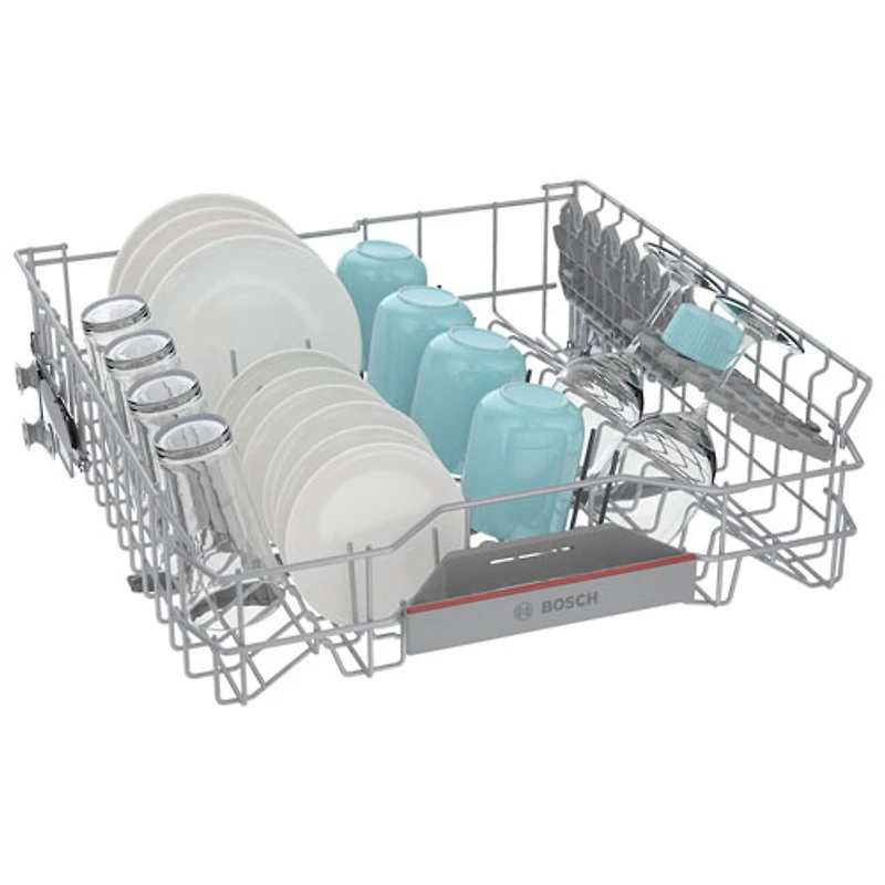 Bosch 500 Series 24" 44dB Built-In Dishwasher with Stainless Steel Tub & Third Rack (SHP65CC5UC) - Stainless