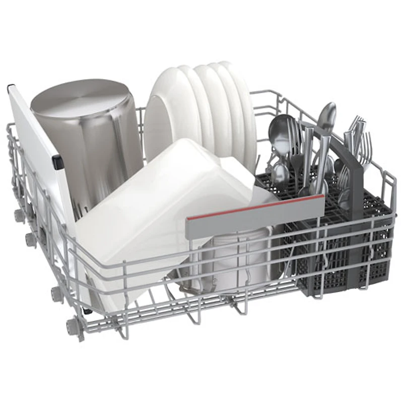 Bosch 500 Series 24" 44dB Built-In Dishwasher with Stainless Steel Tub & Third Rack (SHP65CC5UC) - Stainless