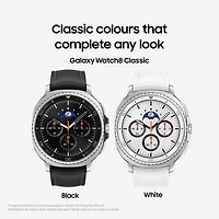 Montre intelligente Bluetooth de 46 mm Samsung Galaxy Watch8 Classic - Noir