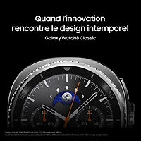 Montre intelligente Bluetooth de 46 mm Samsung Galaxy Watch8 Classic - Noir