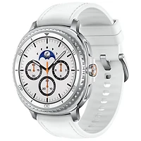 Montre intelligente Bluetooth de 46 mm Galaxy Watch8 Classic de Samsung - Blanc