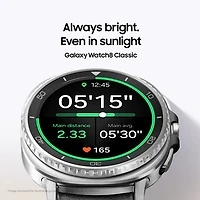 Montre intelligente Bluetooth de 46 mm Galaxy Watch8 Classic de Samsung - Blanc