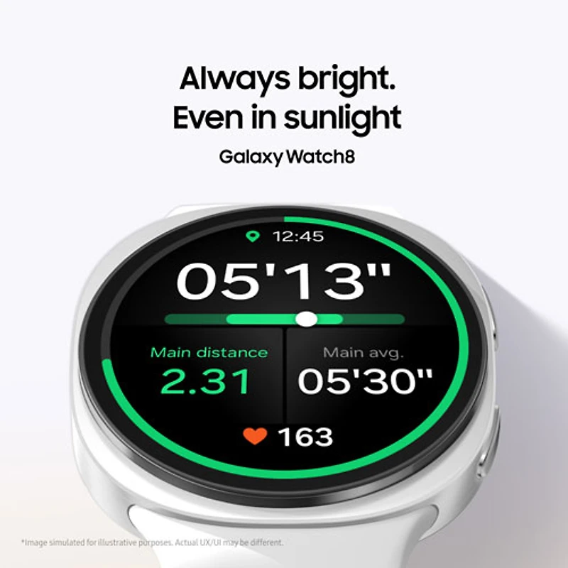 Montre intelligente LTE de 44 mm Samsung Galaxy Watch8 - Argenté