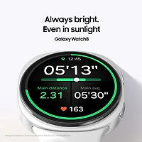 Montre intelligente LTE de 44 mm Samsung Galaxy Watch8 - Argenté
