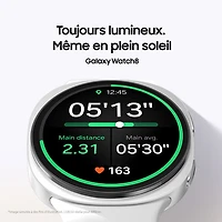 Montre intelligente LTE de 44 mm Samsung Galaxy Watch8 - Argenté