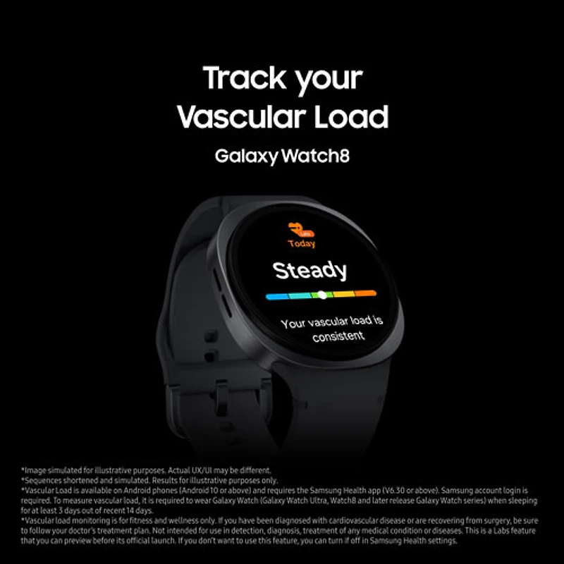 Montre intelligente LTE de 44 mm Samsung Galaxy Watch8 - Argenté