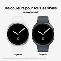 Montre intelligente LTE de 44 mm Samsung Galaxy Watch8 - Argenté