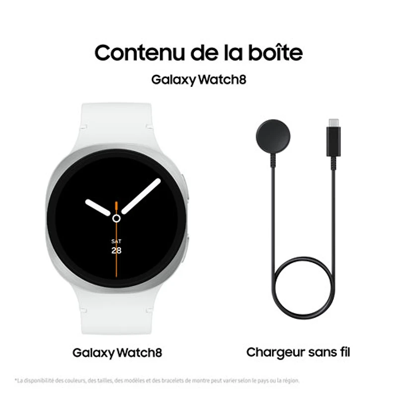 Montre intelligente LTE de 44 mm Samsung Galaxy Watch8 - Argenté