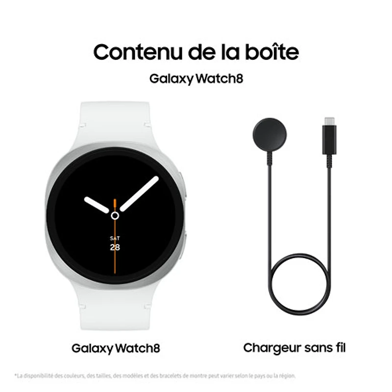 Montre intelligente LTE de 40mm Samsung Galaxy Watch8 - Argenté