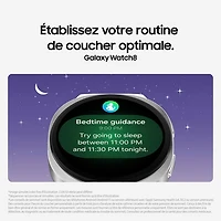 Montre intelligente Samsung Galaxy Watch8 de 40 mm avec GPS - Argent
