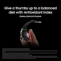 Montre intelligente LTE de 46 mm Galaxy Watch8 Classic de Samsung - Blanc