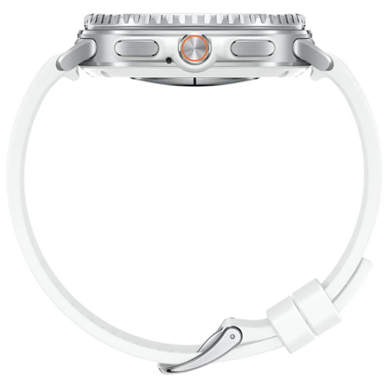 Montre intelligente LTE de 46 mm Galaxy Watch8 Classic de Samsung - Blanc