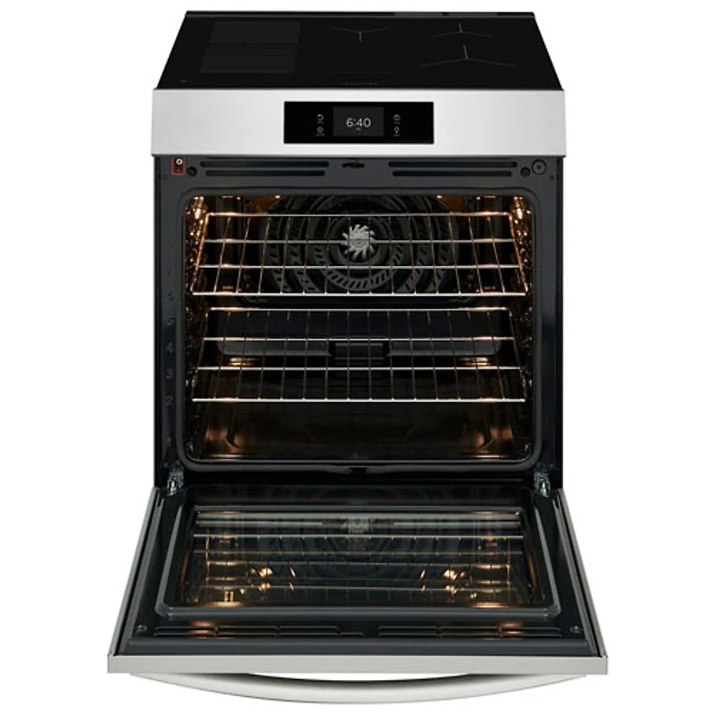 Cuisinière à induction à 5 éléments 30 po 6,2 pi³ Gallery de Frigidaire avec fonction de pizza cuite sur pierre (GCFI307CBF) - Acier inoxydable