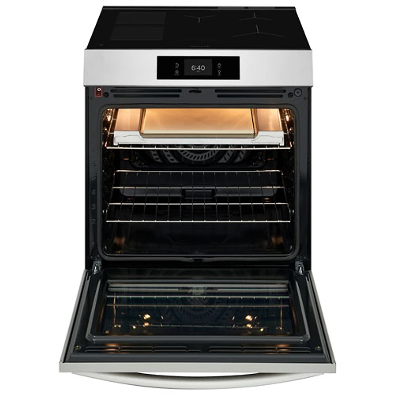 Cuisinière à induction à 5 éléments 30 po 6,2 pi³ Gallery de Frigidaire avec fonction de pizza cuite sur pierre (GCFI307CBF) - Acier inoxydable