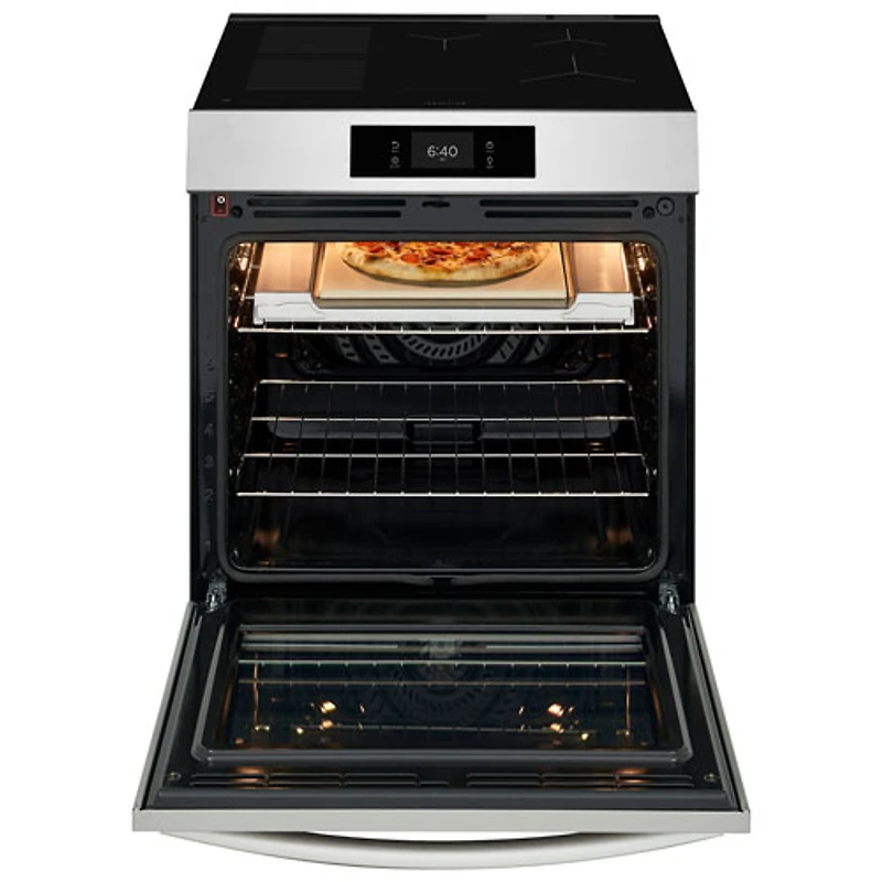 Cuisinière à induction à 5 éléments 30 po 6,2 pi³ Gallery de Frigidaire avec fonction de pizza cuite sur pierre (GCFI307CBF) - Acier inoxydable