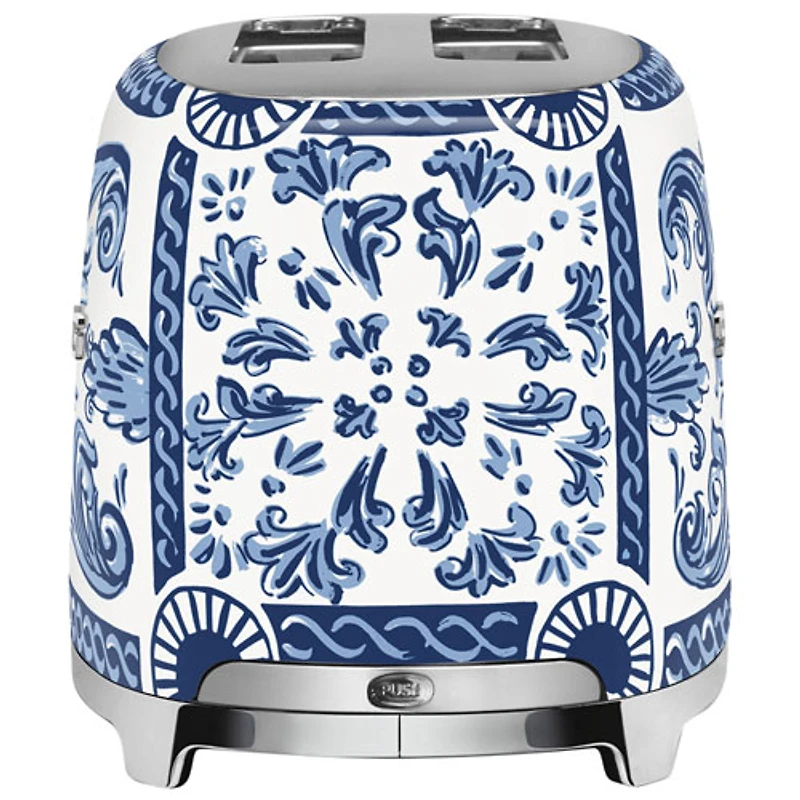 Smeg Dolce&Gabbana Toaster - 2-Slice Dolce & Gabanna Collection - Blue Mediterraneo