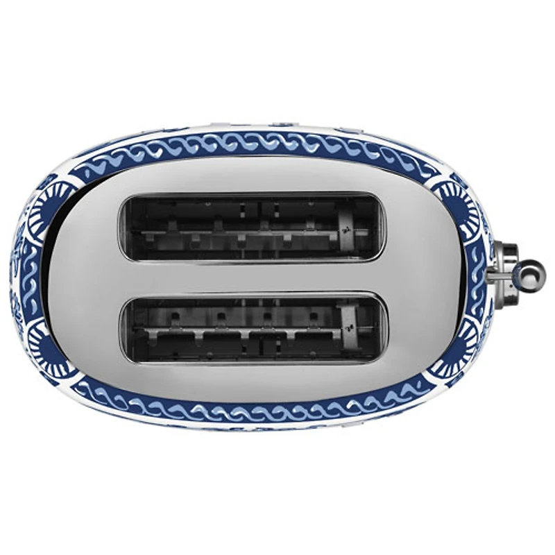 Smeg Dolce&Gabbana Toaster - 2-Slice Dolce & Gabanna Collection - Blue Mediterraneo