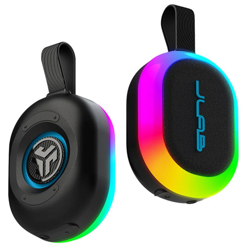 Haut-parleur de fête Bluetooth sans fil à l'épreuve des éclaboussures Pop de JLab - Noir