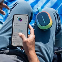 Haut-parleur de fête Bluetooth sans fil à l'épreuve des éclaboussures Pop de JLab - Bleu marine