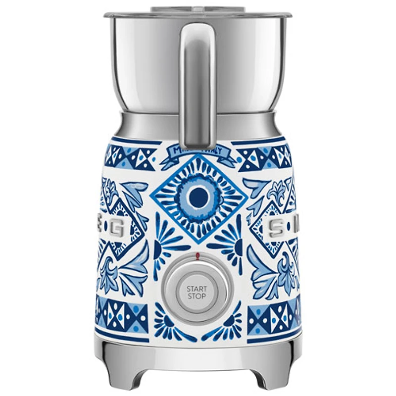 Moussoir à lait Dolce & Gabbana de Smeg - Collection Dolce & Gabbana - Bleu Méditerranée