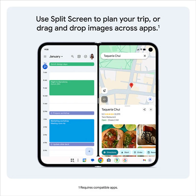 Pixel 10 Pro Fold de 256 Go de Google - Jade - Téléphone intelligent Android déverrouillé avec Gemini