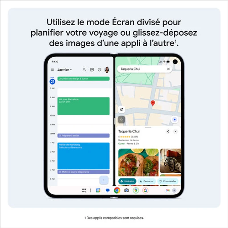 Pixel 10 Pro Fold de 256 Go de Google - Jade - Téléphone intelligent Android déverrouillé avec Gemini