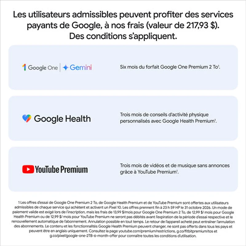 Pixel 10 Pro Fold de 256 Go de Google - Jade - Téléphone intelligent Android déverrouillé avec Gemini