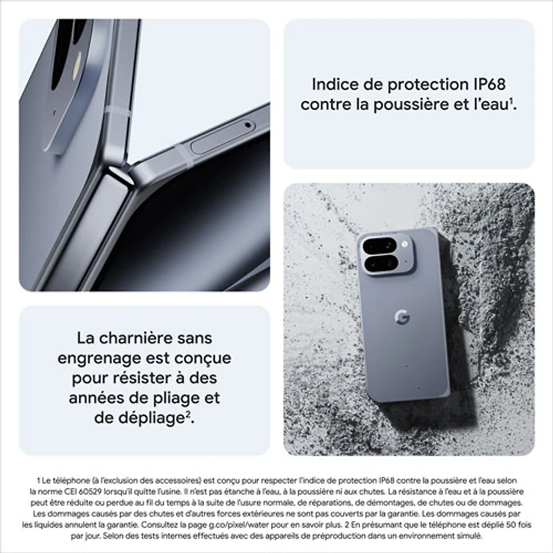 Pixel 10 Pro Fold de 256 Go de Google - Jade - Téléphone intelligent Android déverrouillé avec Gemini
