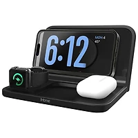 iHome iWW7 Alarm Clock with Wireless Charging & Storage Tray