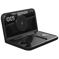 iHome iWW7 Alarm Clock with Wireless Charging & Storage Tray