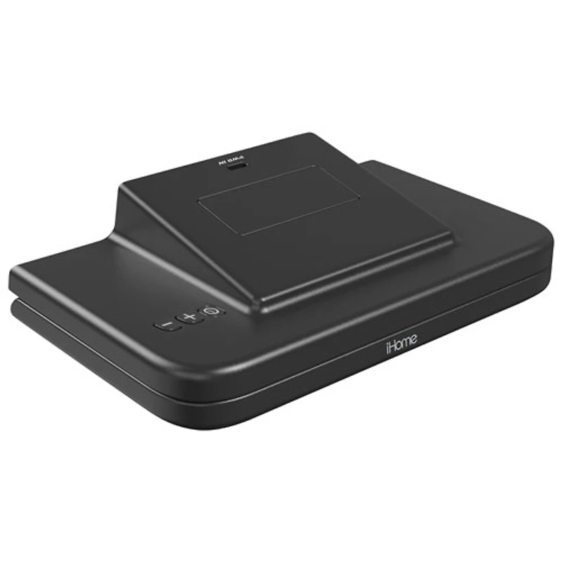 iHome iWW7 Alarm Clock with Wireless Charging & Storage Tray