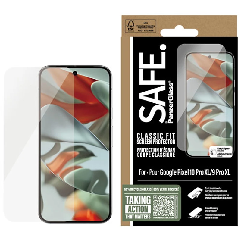 PanzerGlass Ultra-Wide Fit Glass Screen Protector for Pixel 10 Pro XL/9 Pro XL