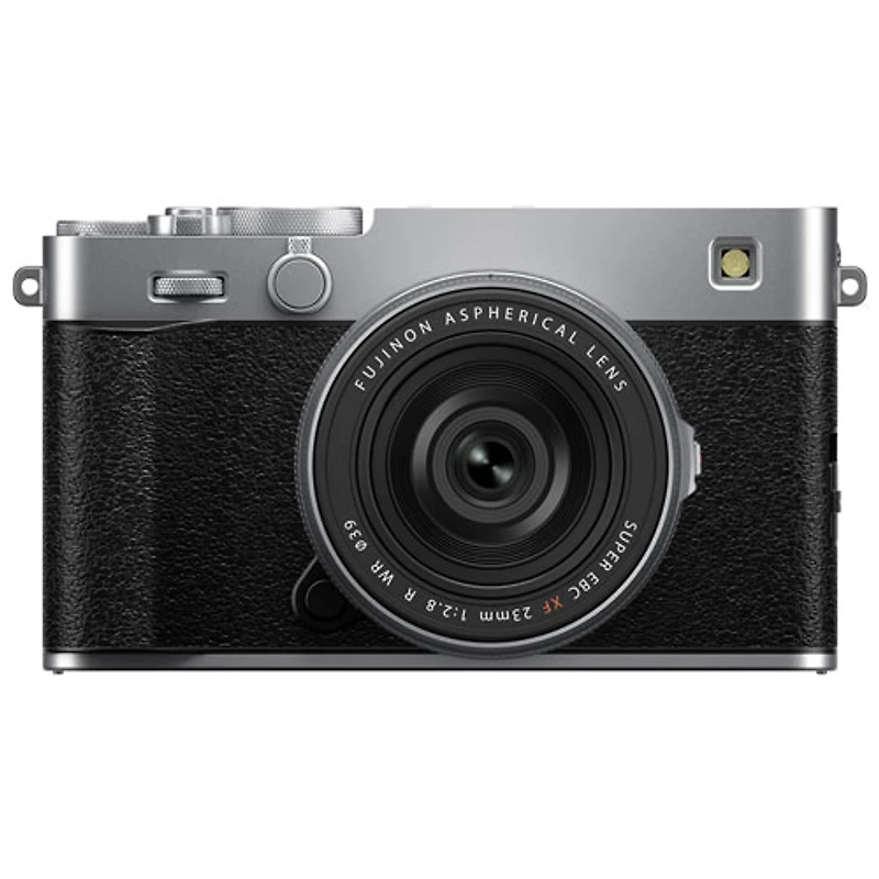 Appareil photo sans miroir X-E5 de Fujifilm à objectif XF 23 mm f/2,8 R WR - Argenté