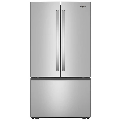 Boîte ouverte - Réfrigérateur à deux portes 30,52 pi³ 36 po de Whirlpool (WRFF3136SZ) - Inox