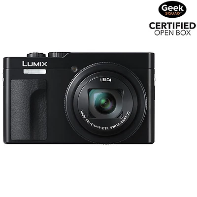 Boîte ouverte - Appareil photo numérique Wi-Fi 20,3 Mpx vidéo 4K zoom optique 30x ZS99S LUMIX de Panasonic - Noir
