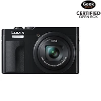 Boîte ouverte - Appareil photo numérique Wi-Fi 20,3 Mpx vidéo 4K zoom optique 30x ZS99S LUMIX de Panasonic - Noir