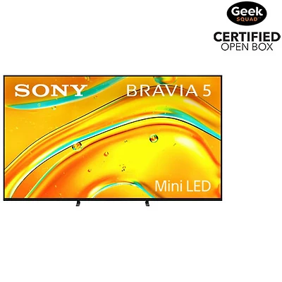 Boîte ouverte - Téléviseur intelligent Google mini-DEL HDR UHD 4K BRAVIA 5 XR50 de 65 po de Sony (K65XR50) - 2025